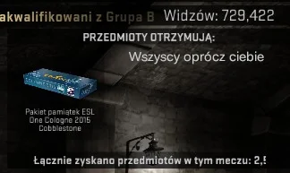 stresS - Przypominałem kumpla cały turniej, żeby oglądali bo może im coś dropnie przy...