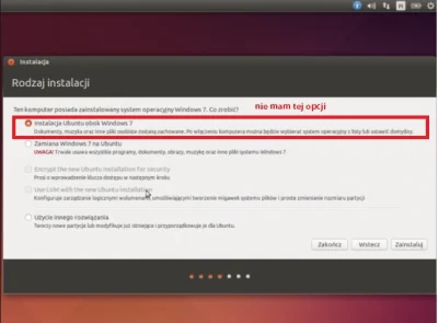 krampus0101 - mirki pomocy - oszaleję zaraz :( 
podczas instalacji ubuntu z usb nie ...
