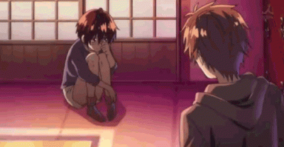 Jimp - Patrz jak Ritsu płacze. Boże, jaki żal. 
#randomanimeshit #animegif #bokurawa...