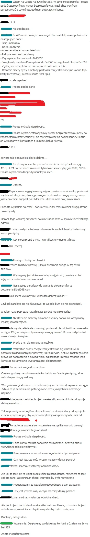 kolakkk - Jak walczyć o swoje z bukmacherami? Poniżej macie moją dzisiejszą sytuację ...