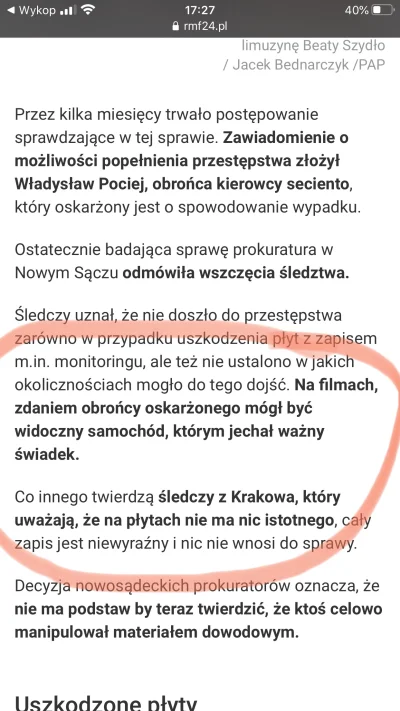 Kefirowa1 - @mastalegasta: Nie wszystkie strony widziały. Widzieli tylko prokuratorzy...