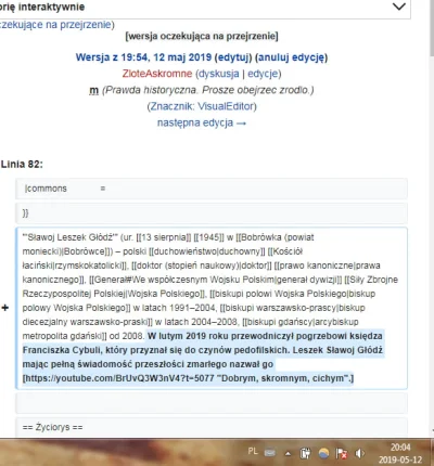 jakubeskulap - @adam2a: nawet ma swoich moderatorow na wikipedii. Probuje dodac juz 3...