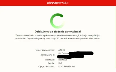 P.....r - UWAGA! 
PIZZA lub inne jedzenie do 25 zł za darmo tylko dzisiaj!
Zamawiam...