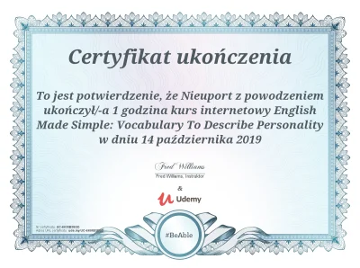 konik_polanowy - English Made Simple: Vocabulary To Describe Personality 

Całkiem ...