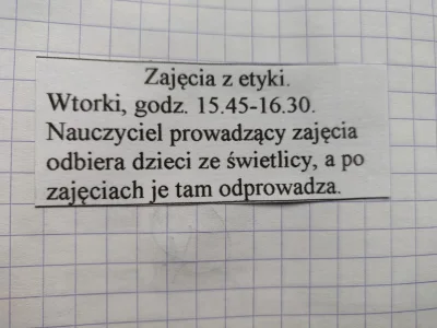 likk - wygląda na to, że sprytny plan jest taki żeby na etykę nikt nie chodził... co ...