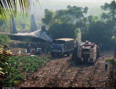 Dassault - Muszę przyznać że to zdjęcie jest dość mocne. 


 Crashed near Pune in Kol...