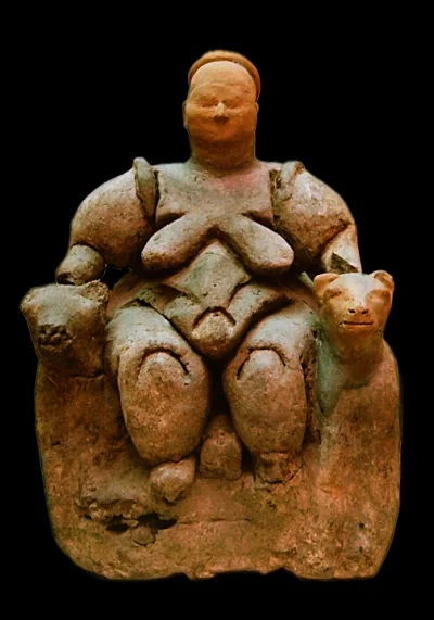 Fevx - Jednym z najciekawszych znalezisk z Çatalhöyük jest figurka, przedstawiająca o...