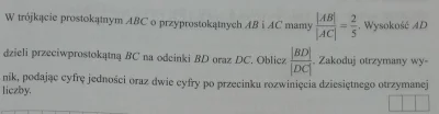 sentis77 - Pomoże ktoś zrobić te zadanie? Wiem, że |AD|=(10x*pierwiastek z 29)/29 i |...