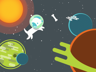 FirstLady - @FirstLady: Łajka where are you? 
#gif #pies #kosmos