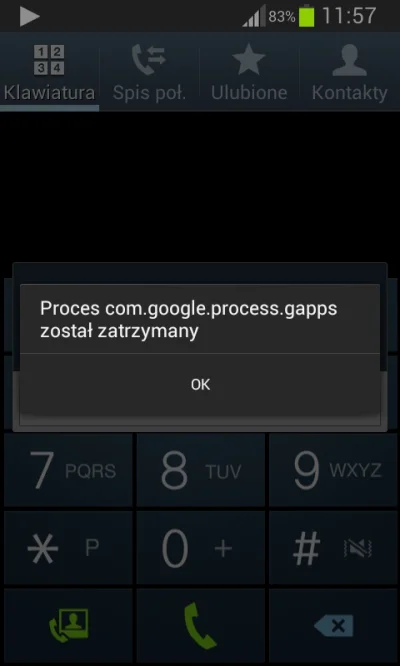 oneoneone - Ciągle pokazuje mi się taki komunikat, gdy korzystam z aplikacji Telefon....