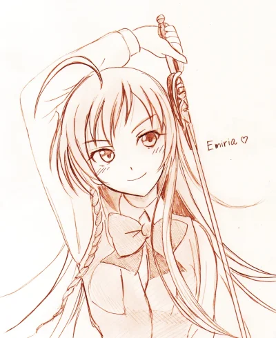 80sLove - Emi Yusa (Emilia Justina) z anime Hataraku Maou-sama - autor: Potekiti 

ht...