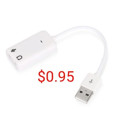 Prozdrowotny - Przejściówka USB -> słuchawki i mikrofon

Za $0.95 z kodem promocyjn...