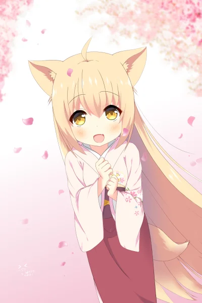 LlamaRzr - #randomanimeshit #konohanakitan #yuzu #kemonomimi #kitsunemimi #kimono #bl...