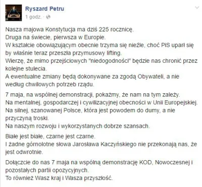 Wawilen_Tatarski - PiS chce zmienić Konstytucję 3 maja. 
#4konserwy #petru #heheszki