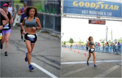 LubieKiedy - #bieganie #polmaraton 

A Ty w ile robisz półmaraton?! :D Jeannie Rice...