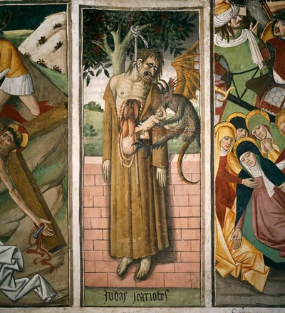 Resentyment - Giovanni Canavesio - Powieszenie się Judasza
#sztuka #malarstwo