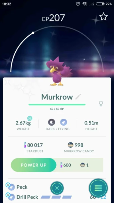 HaczuPikczu - #pokemongo nigdy więcej murkrolow prawie na 1000 candy