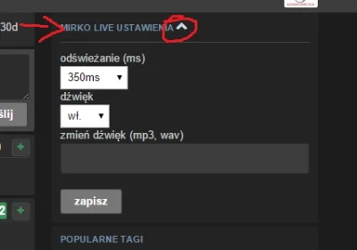 k.....e - #mirkolive 
wersja 0.4.5 dodano panel ustawień (po prawej)
- można wł/wył...