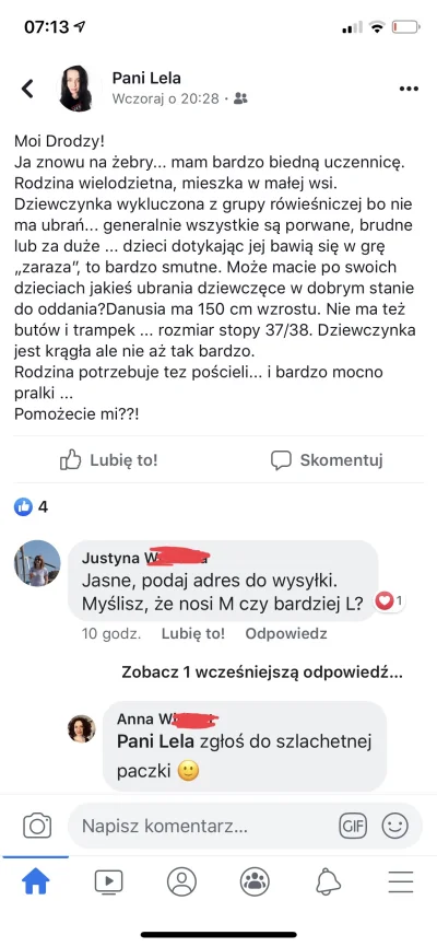 Harmansa - Mirki, pomożecie? Ręczę za uczciwość tej Pani. 
Moi Drodzy już mamy polowe...