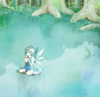 z.....s - #randomanimeshit #touhou #cirno #loli @jamal013 @mar0uk 

#poncho