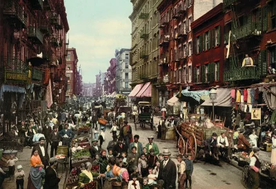st_fot - Mulberry street, Manhattan, Nowy Jork, 1900.

#nowyjork #manhattan #usa #s...