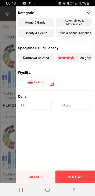 Burzuazja - Jak to jest z tą wysyłką z Polski na aliexpress, czy jak tutaj zaznaczę s...