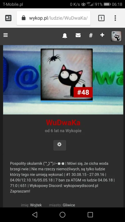WuDwaKa - Po 5, 6, 7 albo i po 8. I tak ten ranking aktualizowany jest ( ͡º ͜ʖ͡º)
#wu...
