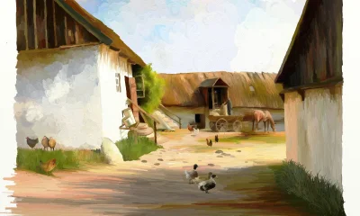 Kaciorr - @Kaciorr: namalowałem wieś, takie wspomnienia z mojego dzieciństwa :)
#rys...
