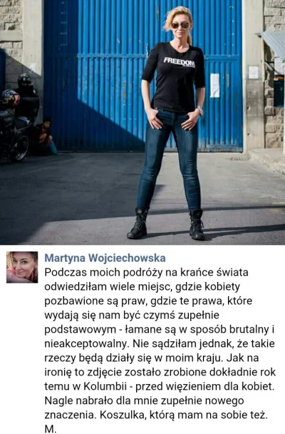 falszywyprostypasek - Martyna Wojciechowska popiera #czarnyprotest!

#neuropa #4konse...