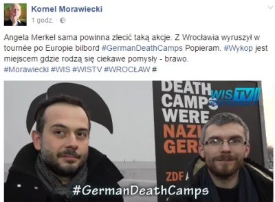 abcom - @ZanikPola: Kornel Morawiecki wspiera akcję Wykopu