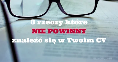 jgutkowski - CV, papierek który mimo XXI wieku wciąż obowiązuje. I trzyma się dość mo...