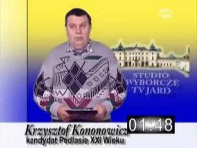 Korasek - Czy ktoś pamięta pierwsze wystąpienie Prezydenta Kononowicza Piłduskiego po...