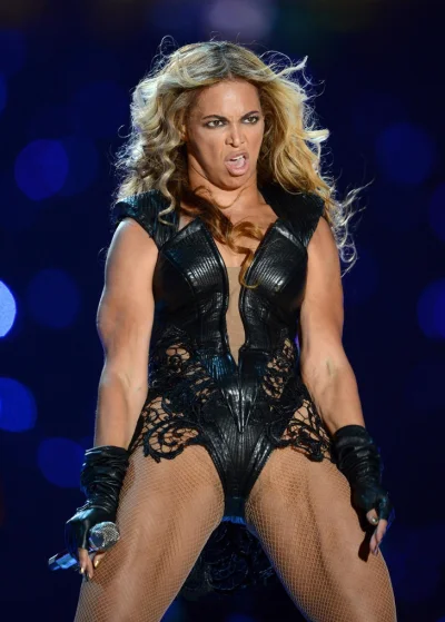 T.....e - Piękna Beyonce (to zdaje się z Super Bowl fota) 

#beyonceboners