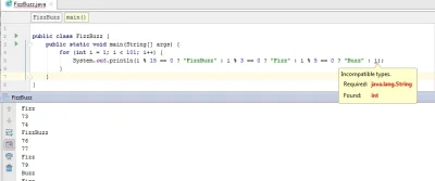 fefler - Dlaczego IntelliJ podkreśla tutaj błąd, a pomimo tego kod działa?

#java