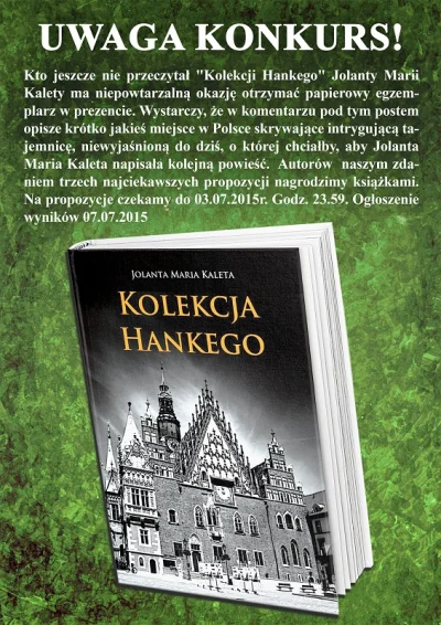 agnieszka3201 - @agnieszka3201: UWAGA KONKURS!

Kto jeszcze nie przeczytał "Kolekcj...