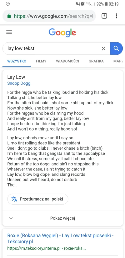 wielkienieba - Tekst Lay Low...