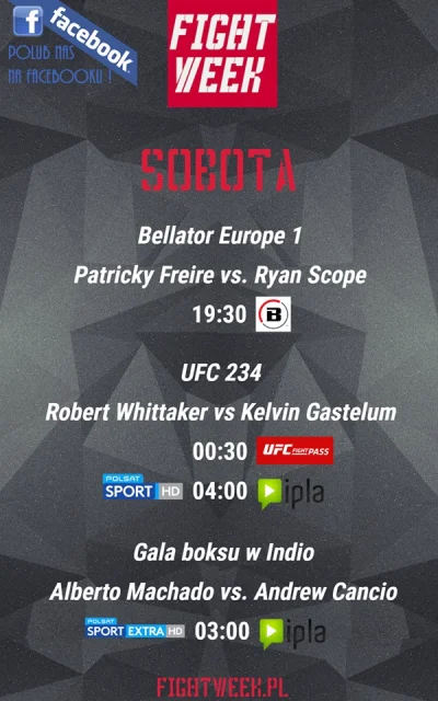 Poortland - #boks
#ufc
#mma 
#fightweek 

Wiadomo że #teamspider dzisiaj ( ͡º ͜ʖ...