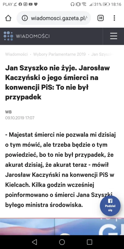 Filippa - Wykorzystywanie śmierci do celów politycznych przez Kaczyńskiego to jego sp...