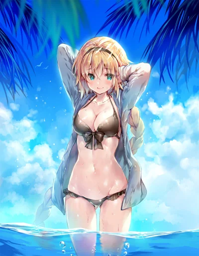 Meister431 - #randomanimeshit #fate #jeannedarc #miwabesakura #anime #swimsuit
@Evil...