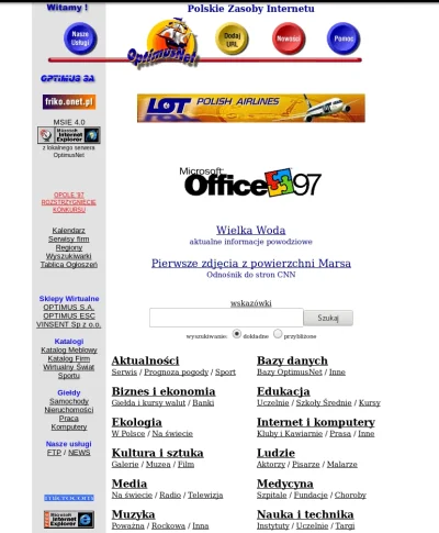 bezczelnie - onet.pl w 1997 roku ( ͡° ͜ʖ ͡°)