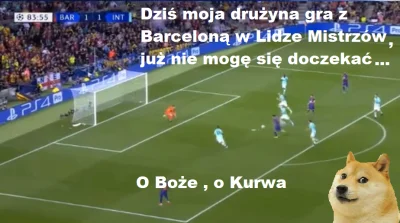 Miszaaa - #barcelona #inter #ligamistrzow #pilkanozna #heheszki #memy