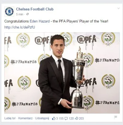 PanKara - #chelsea 
#premierleague 

No i Eden Hazard z nagrodą zawodnika roku ( ͡...