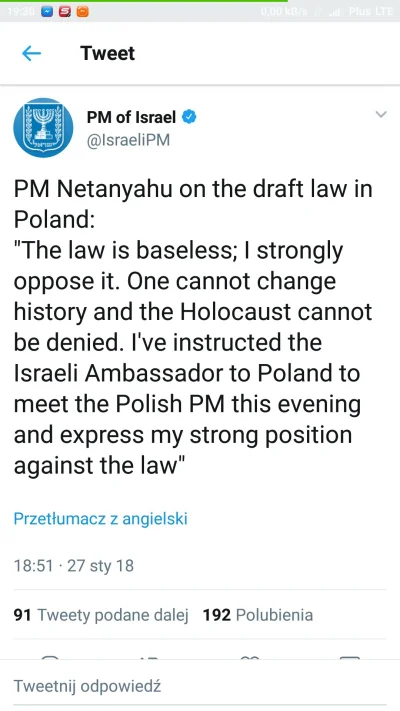 marcelus - @Kazdyziomzbierazlom tak masz rację, jest też stanowiska Netanjahu