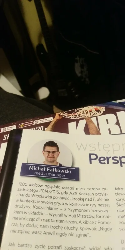 cultofluna - #plk #koszykowka znalazłem gazetkę meczową sprzed tygodnia której jeszcz...