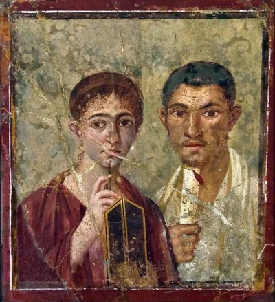 anadyomenel - Fresk z Pompejów, prawdopodobnie Terencjusz Neo z żoną: