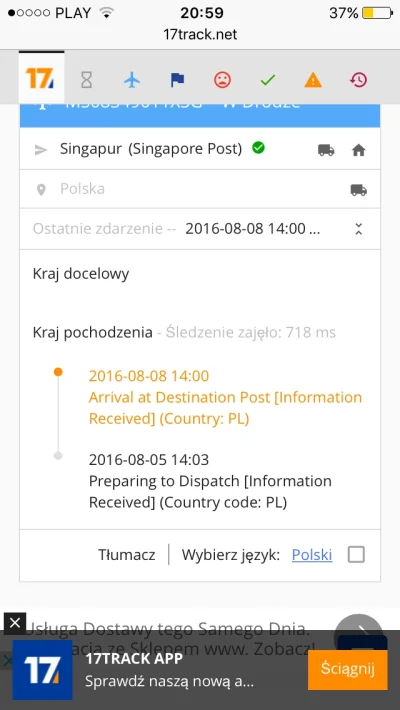 adasapple - #aliexpress
Mirki od tygodnia wisi taki status ze dotarło do Polski. Jes...
