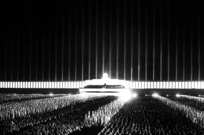 Lizus_Chytrus - > Nazi rally in the Cathedral of Light, 1937.