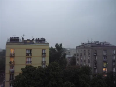 Jerzu - Leje jak z cebra, ale na zdjęciu deszcz nie jest widoczny #widokzokna