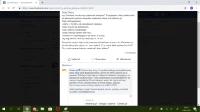 Wepses - Poniżej przedstawiam odpowiedź ceneo.pl na facebooku na odpowiedź jednego uż...