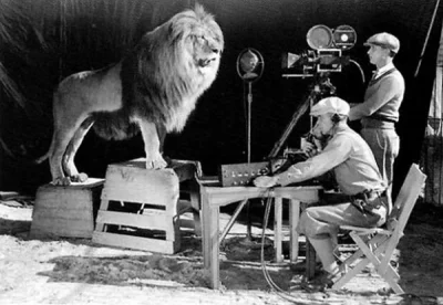 The_Orz - Nagrywanie lwa, którego ryczenie trafi na logo wytwórni MGM. Rok 1929.

#...
